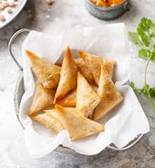 Samosas con garbanzos