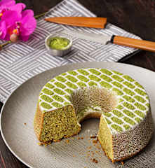 Bizcocho de té matcha (Matcha kasutera) - Japón