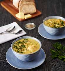 Hearty seafood chowder