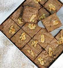 Brownie de chocolate sem glúten