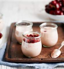 Pannacotta à la cerise