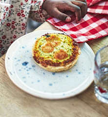 Petites quiches aux courgettes