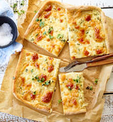 Vier-Käse-Pizza