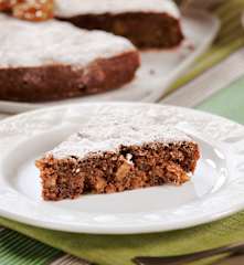 Bolo de chocolate e noz