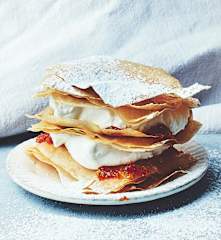 Mille-feuille de filo aux agrumes