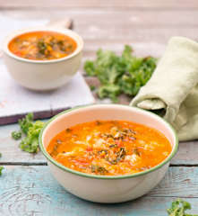 Zupa z jarmużem i indykiem