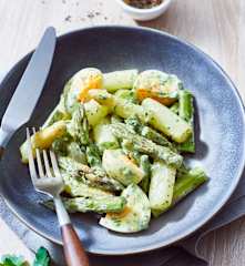 Spargel-Bohnen-Salat mit Ei