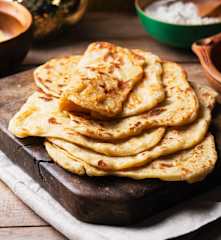 Msemen or Rghayef (Moroccan pancakes)