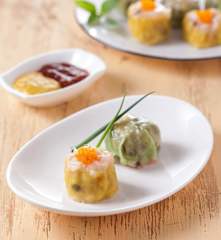 Pierożki na parze z wieprzowiną