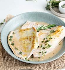 Escalopas de pavo al vapor