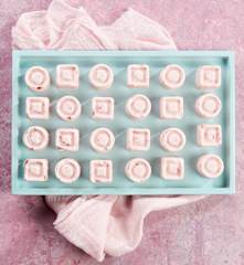 Frozen Keto Strawberry Cheesecake Fat Bombs