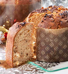 Panettone com chocolate e laranja