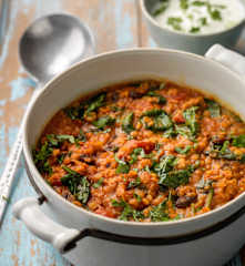Coconut and Spinach Dahl