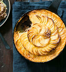 Gratin de pommes de terre à la viande hachée