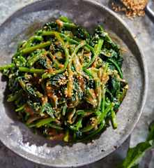 凉拌菠菜
