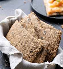Pane croccante di grano saraceno e semi
