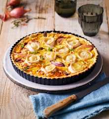 Schalotten-Tarte mit Ziegenkäse
