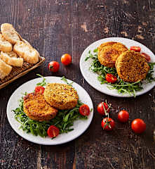 Burger di fagioli e pomodori secchi