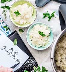 Granité à la menthe