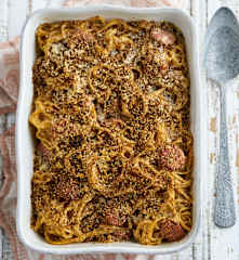 Linguine com salsicha toscana