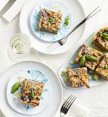 Torta salata alla parmigiana di melanzane (senza glutine)