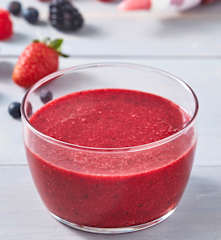 Coulis de frutos rojos frescos