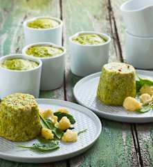 Sformato di cavolfiore e spinaci