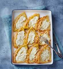 Crespelle prosciutto e mozzarella