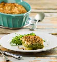 Bacalhau no forno com esparregado de brócolos