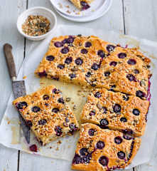 Pancake aux myrtilles au four