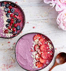 Smoothie bowl rosa