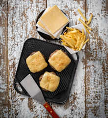 Homemade cheese slices