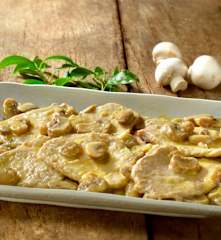 Krůtí plátky na houbách