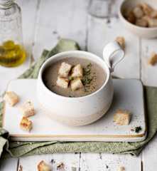 Creamy Mushroom Truffle Soup