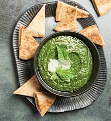 Pesto with Pita Breads (Danny Bowien)