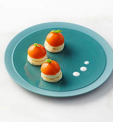 Mini capresi con gelée al pomodoro