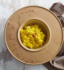 Gnocchi di patate con crema allo zafferano