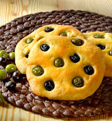 Focaccia aux olives