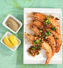 Knoblauch-Pfeffer-Garnelen