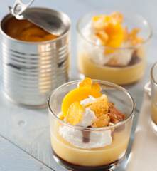 Delicias de melocotón en conserva