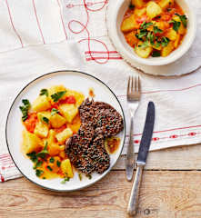 Bobbia mit Rinder-Minutensteak