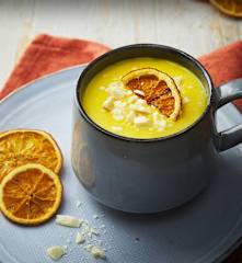 Cioccolata calda arancia e zafferano