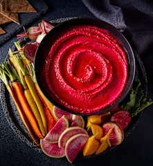 Hummus de betabel