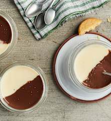 Crème dessert aux deux saveurs