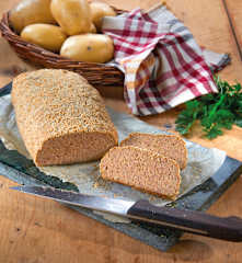 Braten aus Erdäpfelpüree und Faschiertem