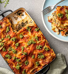 Vegan Mushroom and Spinach Lasagne
