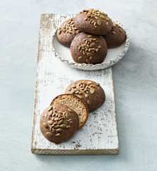 Buckwheat and almond slider buns