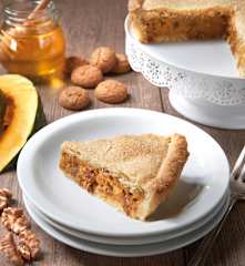 Crostata di zucca all'amaretto