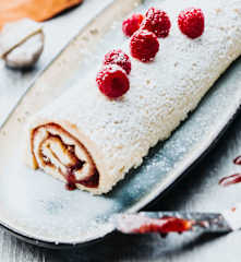 Gâteau roulé à la confiture