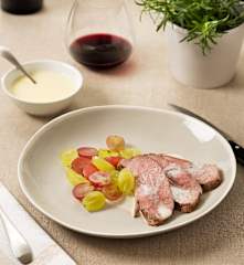 Presa ibérica con torta del Casar